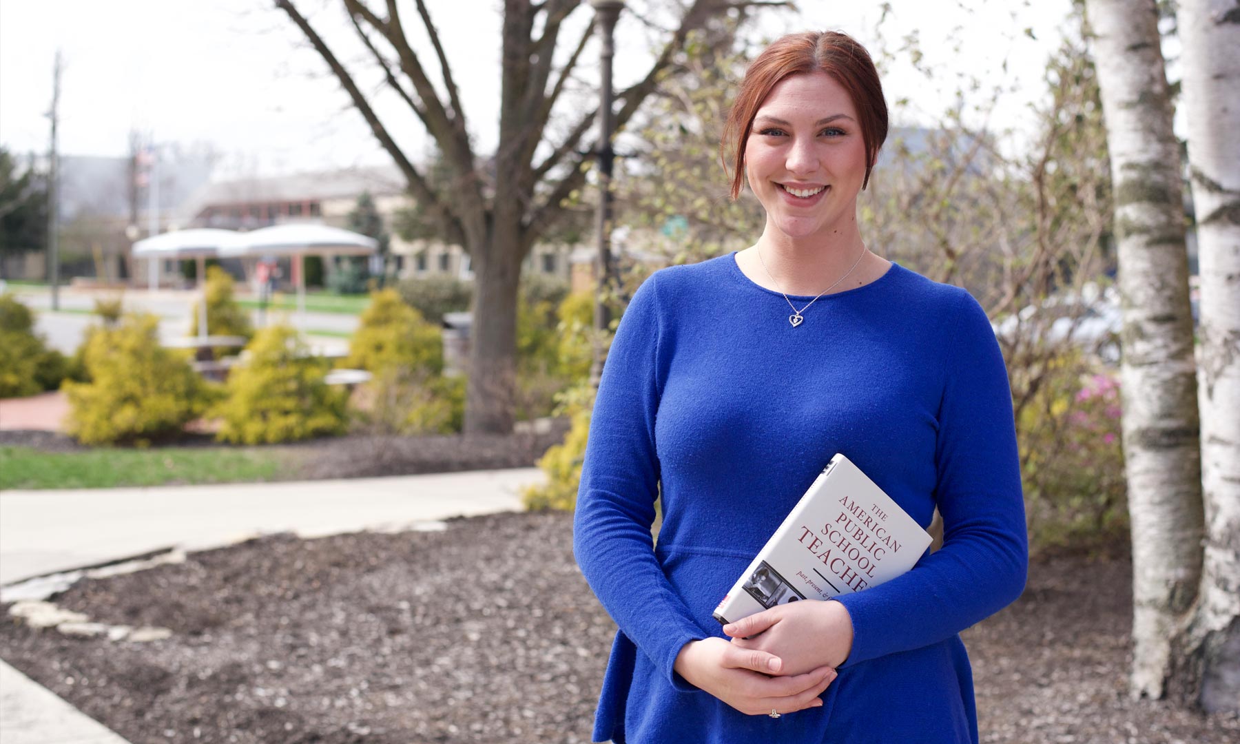 Education student standing