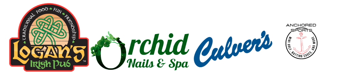 Logans Irish Pub, Orchid Nails and Spa, Culvers, Anchored Sports