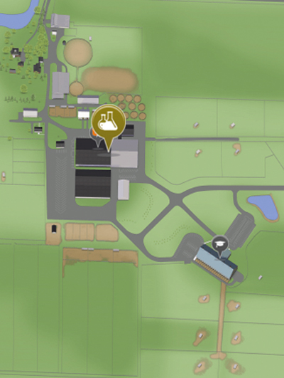 Map to the Western Equestrian Barn