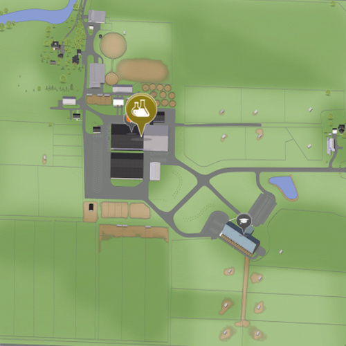 Map to the Western Equestrian barn