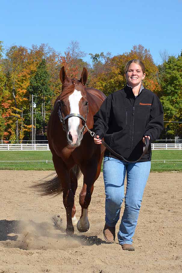 girl with western riding horse
